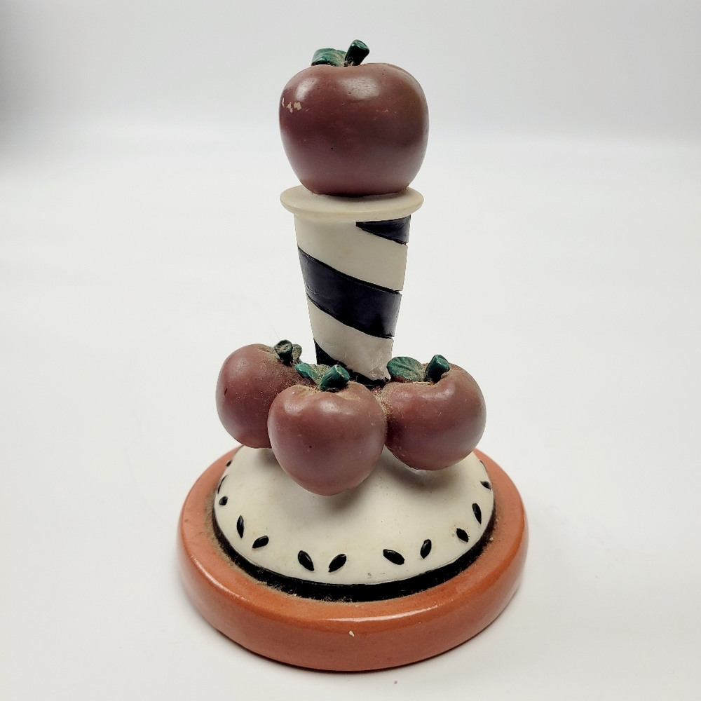 Terracotta Apple Design Cookie / Pastry Stamp with Apple Handle